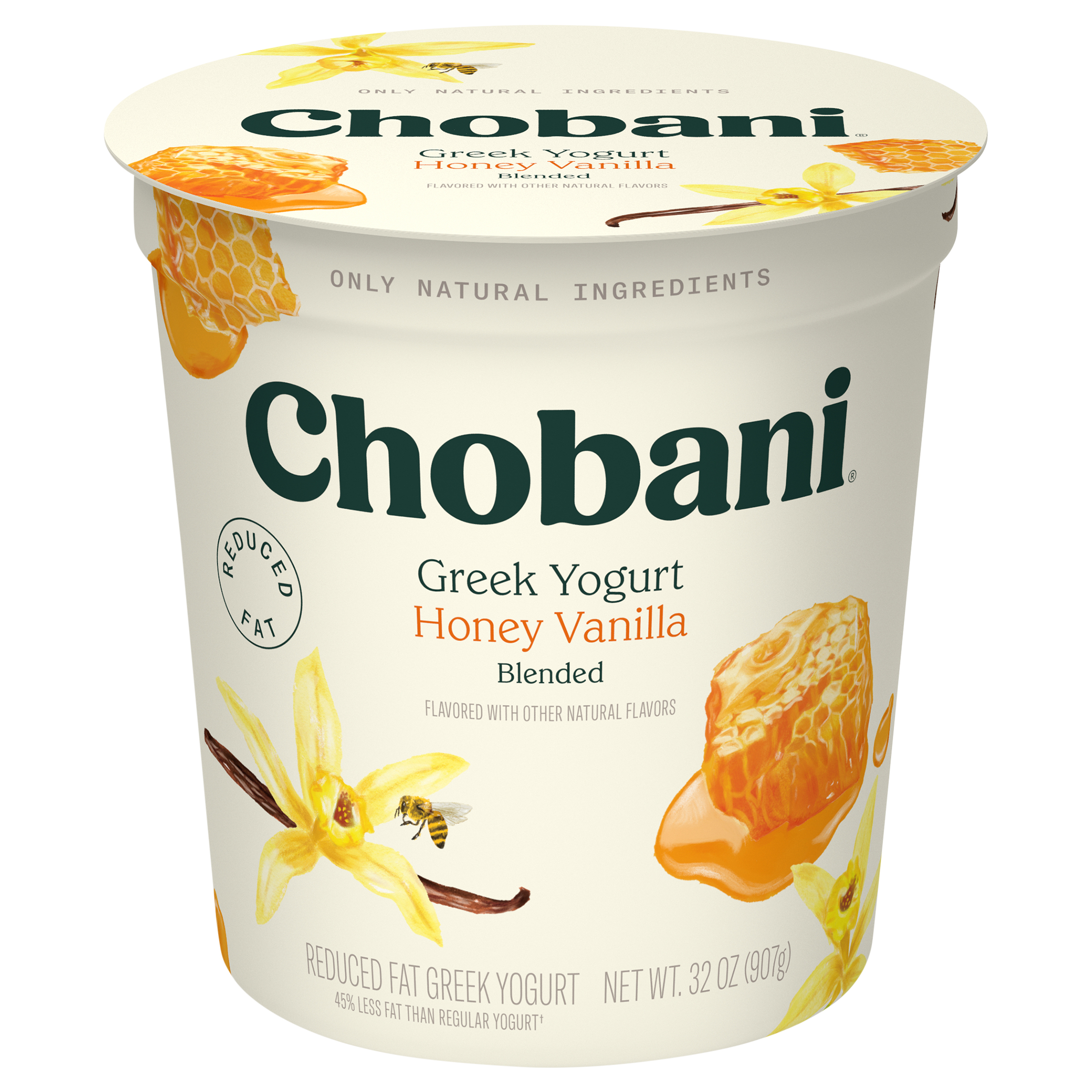 Chobani Reduced Fat Blended Greek Honey Vanilla Yogurt