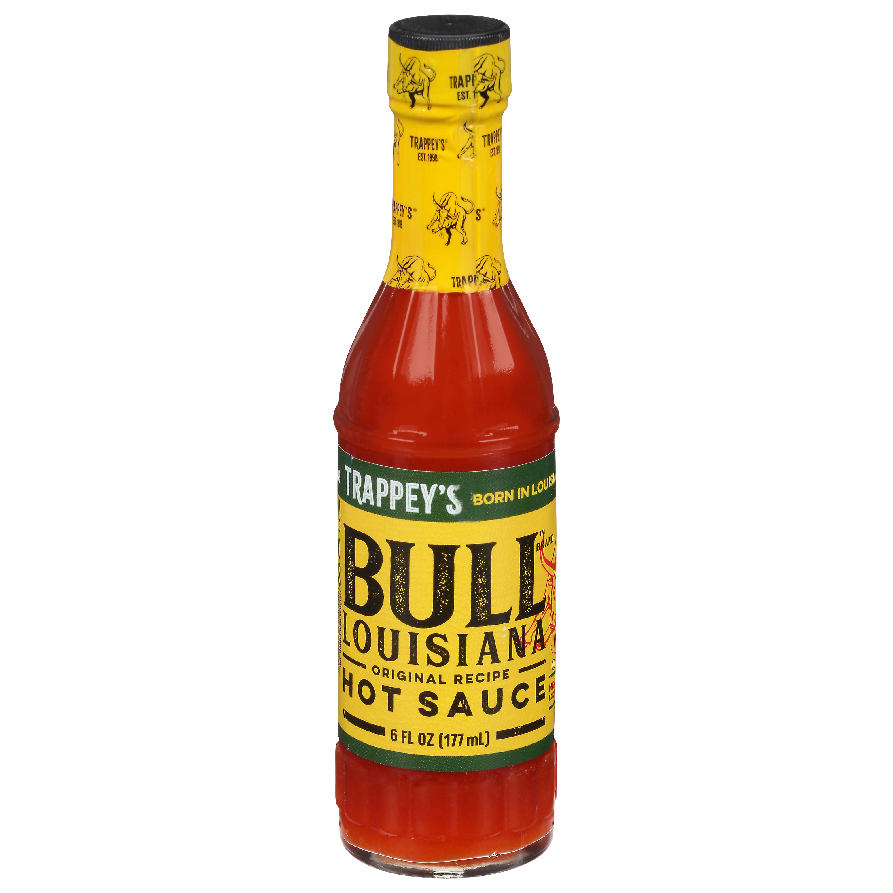 Trappey's Bull Louisiana Original Recipe Hot Sauce 6 fl oz